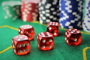 An Image of a Casino - dice