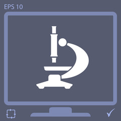microscope vector icon