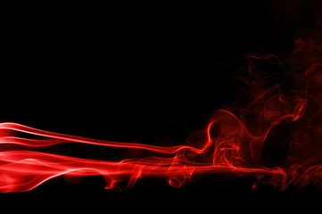 movement of red smoke, abstract red smoke on black background, red smoke on black background, smoke background,red ink background,red background ,beautiful red smoke