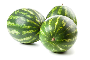 Ripe juicy watermelons