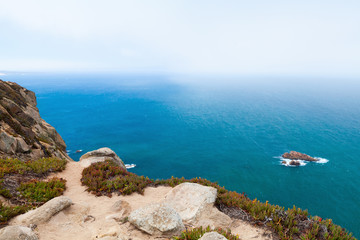 Coastal landscape of Cabo da Roca, Portugal