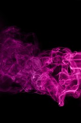 movement of smoke, Abstract Violet smoke on black background, Violet background,Violet ink background,purple smoke,ink drop. Dark blue and violet