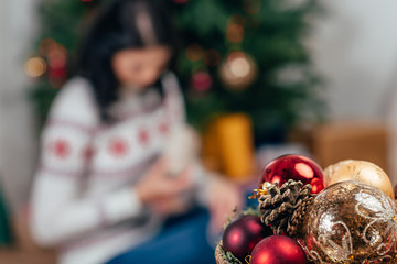 glossy christmas decorations