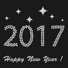 Vintage postcard for New Year