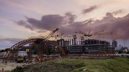 construction site of new government house , Thailand