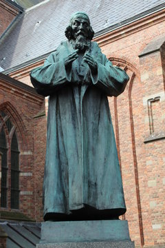 Statue of Comenius, founder of better school education in the city of Naarden