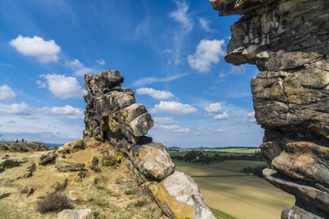 Die Teufelsmauer im Harz bei Thale ( Sachsen-Anhalt )