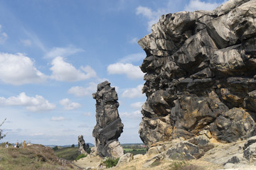 Die Teufelsmauer im Harz bei Thale ( Sachsen-Anhalt )