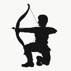 Fototapeta premium Archer, silhouette