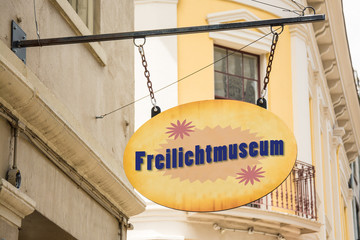 Schild 278 - Freilichtmuseum - obrazy, fototapety, plakaty
