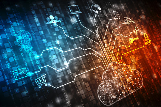 2d rendering Cloud computing, Cloud Computing Concept