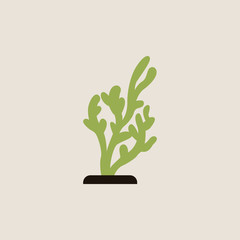 seaweed icon. vector illustration