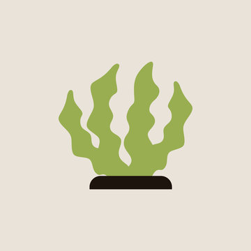 seaweed icon. vector illustration