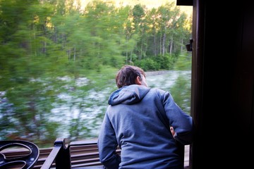 Fototapeta premium Alaskan Trains