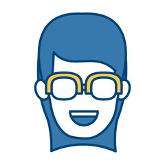 Woman with glasses icon vector illustration graphic design