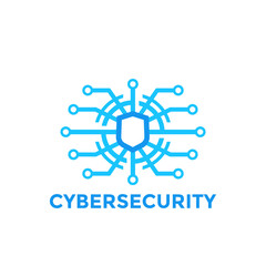 cyber security vector logo template