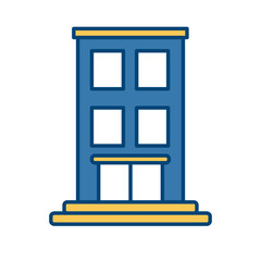 Tower building isolated icon vector illustration graphic design