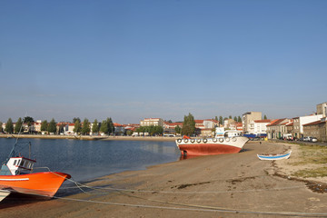Fishing village of Cambados, Pontevedra province, Galicia, Spain,