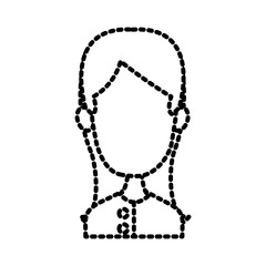 Fototapeta premium Woman faceless cartoon icon vector illustration graphic design