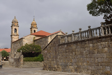 Fototapeta na wymiar Church of San Benito, Fefinans square, Cambados, Pontevedra province, Galicia, Spain