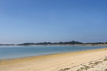 Praia Boa and Punta Xastelas, Arousa Island, Pontevedra province, Galicia,