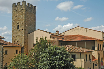 Fototapeta na wymiar Arezzo, la casa del Petrarca