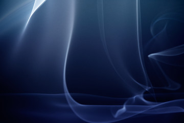 Abstract smoke on black background.