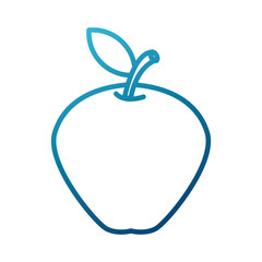 Delicious apple fruit icon vector illustration graphic design