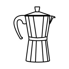 Kettle coffee drink icon vector illustration graphic design