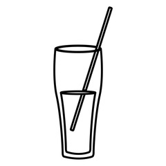 Delicious cup of juice icon vector illustration graphic design