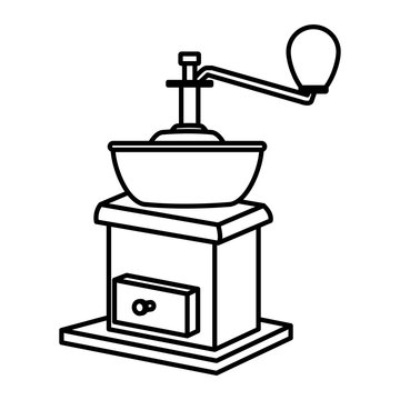 Coffee grinder isolated icon vector illustration graphic design