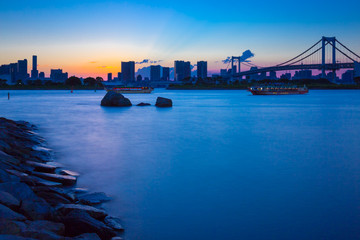 お台場の夕暮れ