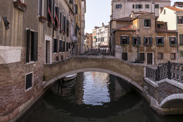 Fototapeta na wymiar Venice Canal, Italy