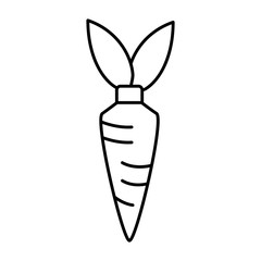 fresh Carrot vegetable icon vector illustration graphic design