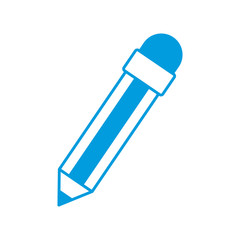 Wooden pencil isolated icon vector illustration graphic design