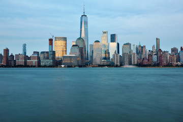 Manhattan Skyline over Hudson river