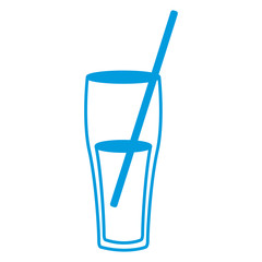 Delicious cup of juice icon vector illustration graphic design