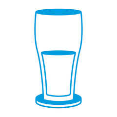 Glass of beer icon vector illustration graphic design