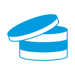 Disks database storage icon vector illustration graphic design