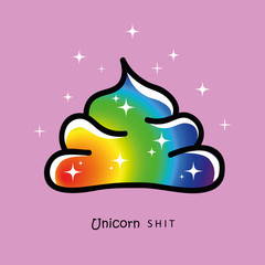 colorful unicorn shit © krissikunterbunt