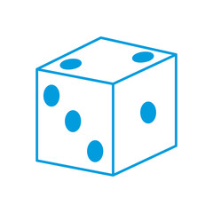 Casino dice icon vector illustration graphic design