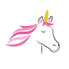 eleganetes weißes einhorn