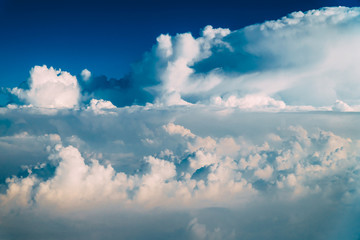 Beautiful Landscape Of Earth Clouds And Blue Horizon
