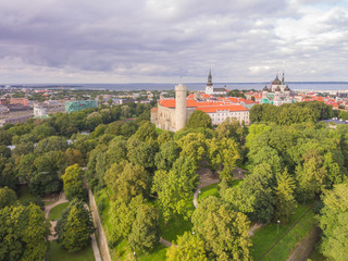 Fototapeta premium Aerial panorama of Tallinn, Estonia