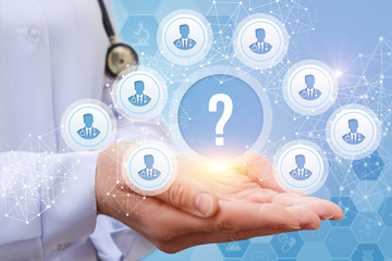 Doctor shows in the hands of doctors, solve the problem.