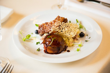 foie gras in restaurant