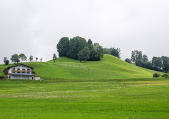 Fototapeta premium The village in moutains of Tyrol, Austria .