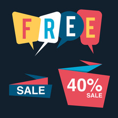 Sale vector banner design