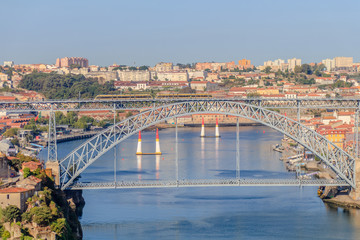 Vista da Ponte Dom Luis no Porto