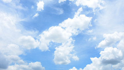 blue sky with cloud in summer - background